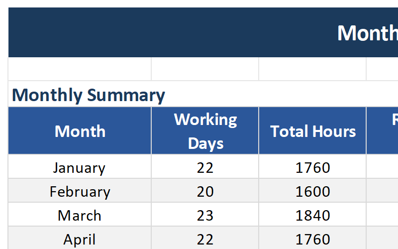 Monthly Report