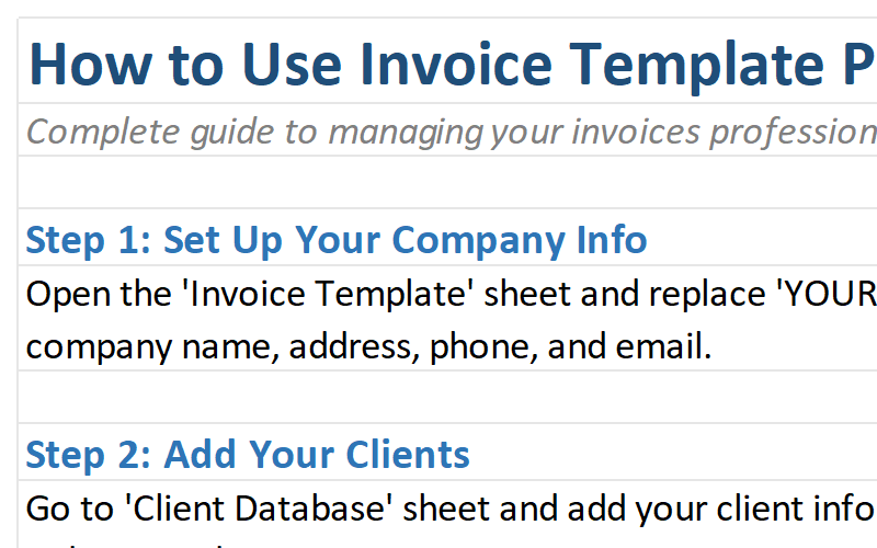 Instructions and Guide