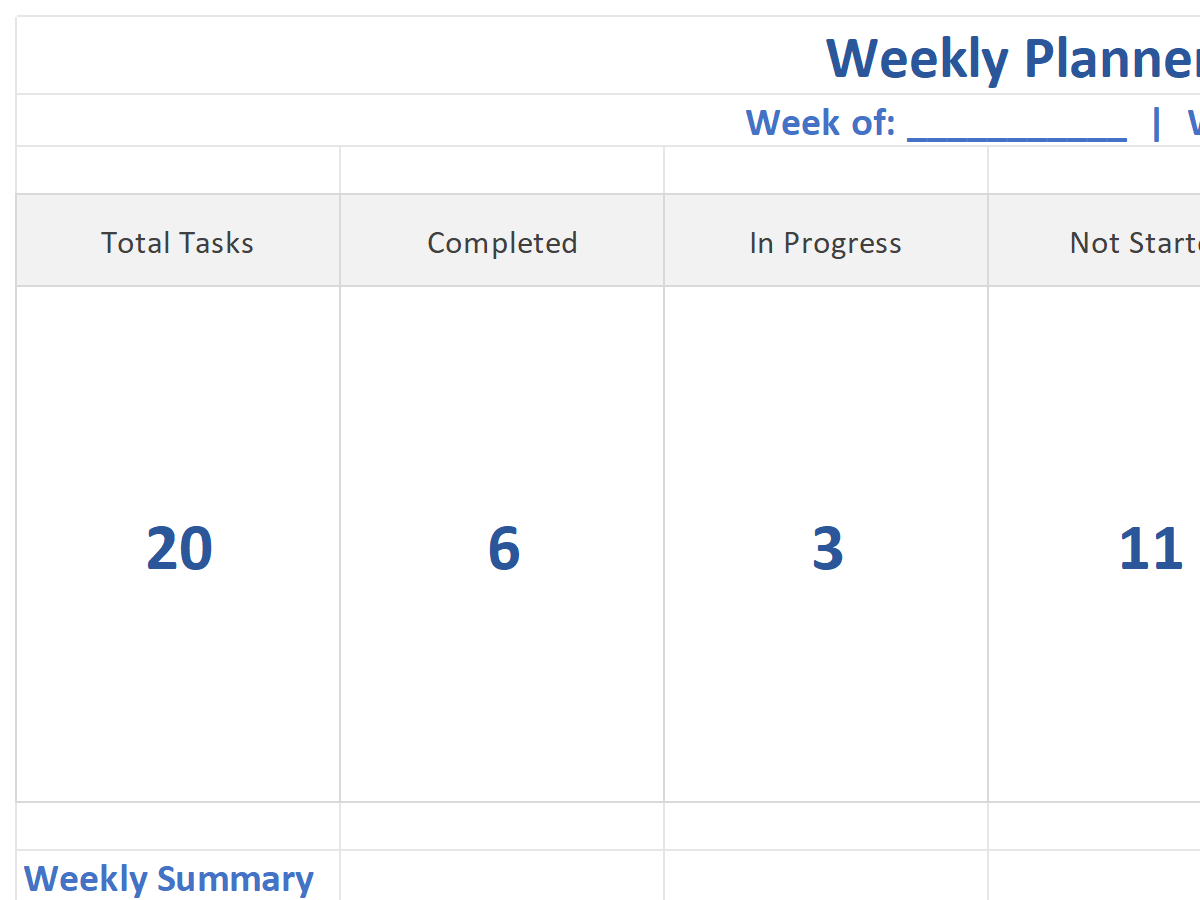 Weekly Planner