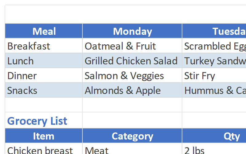 Meal Planner